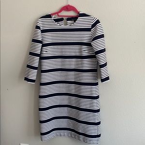Banana Republic Navy and white stripped midi !